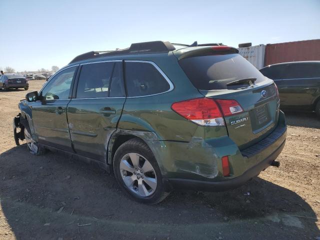 4S4BRBKC1C3266031 - 2012 SUBARU OUTBACK 2.5I LIMITED GREEN photo 2