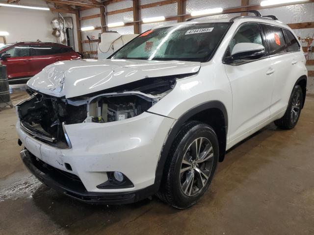 5TDJKRFH5GS276410 - 2016 TOYOTA HIGHLANDER XLE 白色 照片 1