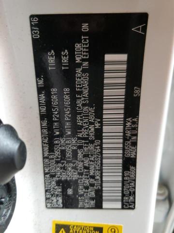 5TDJKRFH5GS276410 - 2016 TOYOTA HIGHLANDER XLE 白色 照片 13