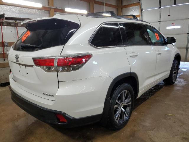 5TDJKRFH5GS276410 - 2016 TOYOTA HIGHLANDER XLE 白色 照片 3
