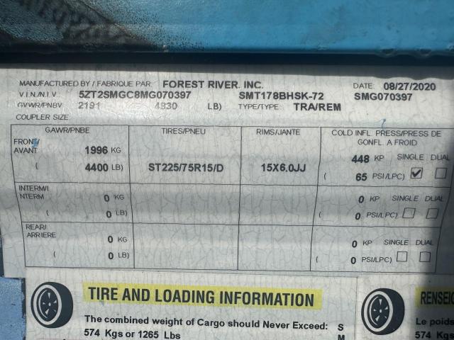 5ZT2SMGC8MG070397 - 2021 SALM FOREST RIV BLACK photo 10