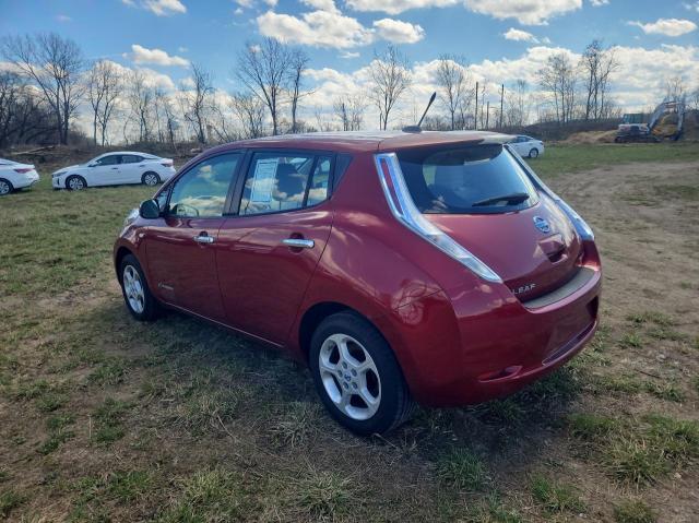 JN1AZ0CP2BT003571 - 2011 NISSAN LEAF SV RED photo 3