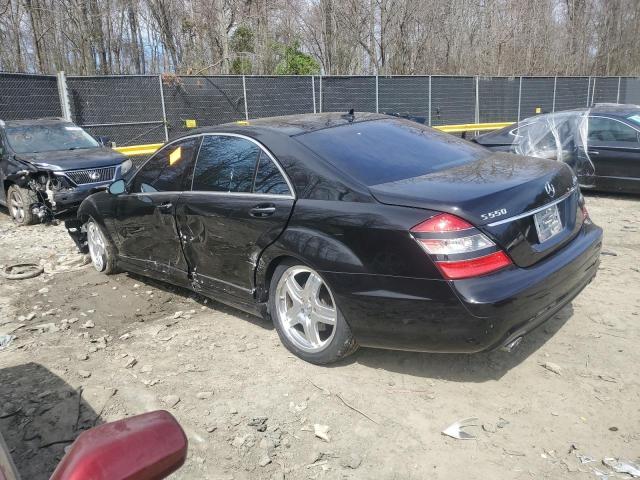 WDDNG86X78A224639 - 2008 MERCEDES-BENZ S 550 4MATIC BLACK photo 2