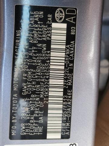 2T1KR32E46C554164 - 2006 TOYOTA COROLLA MA XR BLUE photo 12