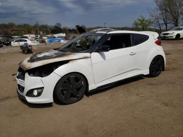 KMHTC6AE5FU226937 - 2015 HYUNDAI VELOSTER TURBO WHITE photo 1