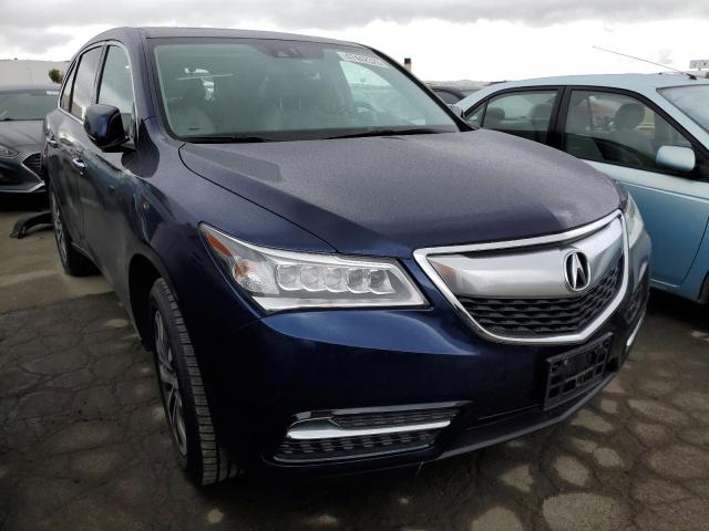 5FRYD3H44EB016368 - 2014 ACURA MDX TECHNOLOGY BLUE photo 4