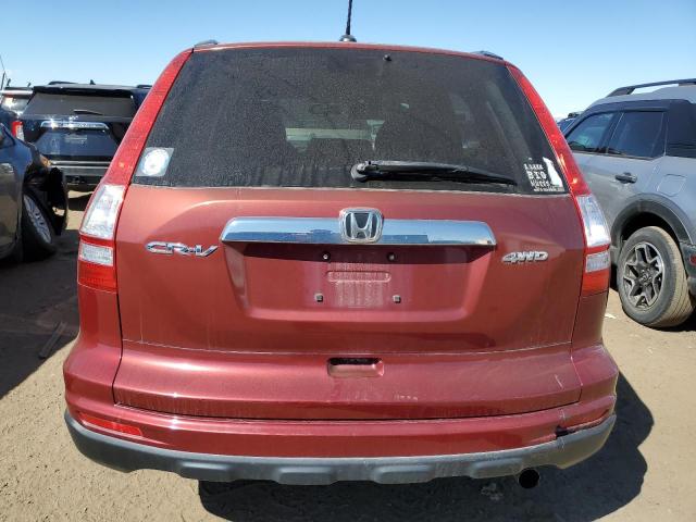 JHLRE4H71AC003025 - 2010 HONDA CR-V EXL RED photo 6