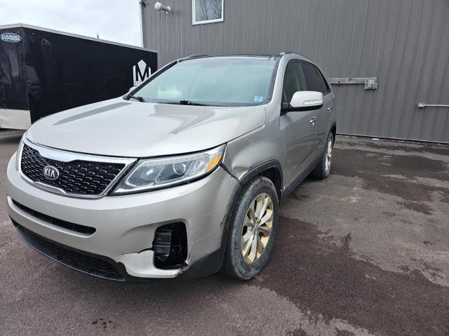 5XYKUDA78EG484937 - 2014 KIA SORENTO EX SILVER photo 2