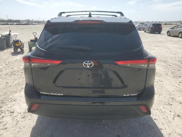 5TDGZRBH4MS556178 - 2021 TOYOTA HIGHLANDER XLE 黑色 照片 6