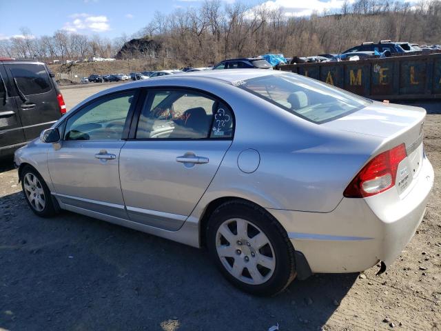 2HGFA16519H339005 - 2009 HONDA CIVIC LX SILVER photo 2