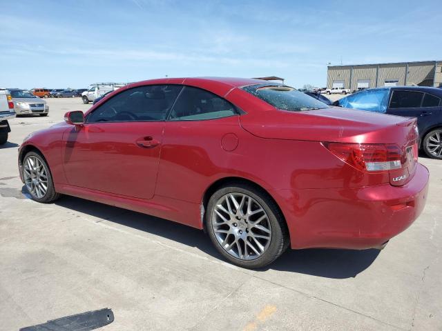 JTHFE2C2XA2503320 - 2010 LEXUS IS 350 RED photo 2