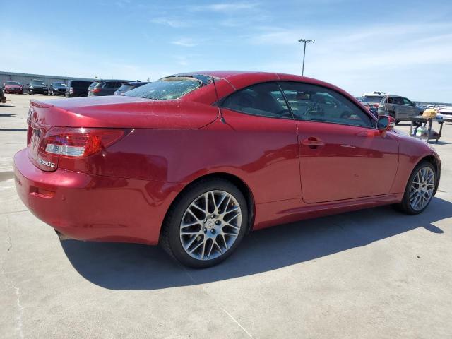 JTHFE2C2XA2503320 - 2010 LEXUS IS 350 RED photo 3