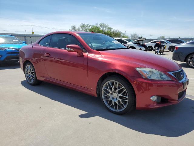 JTHFE2C2XA2503320 - 2010 LEXUS IS 350 RED photo 4