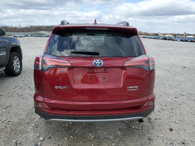 JTMDJREV2JD164870 - 2018 TOYOTA RAV4 HV LIMITED BURGUNDY photo 6