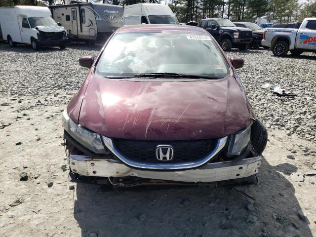 19XFB2F56FE701256 - 2015 HONDA CIVIC LX MAROON photo 5