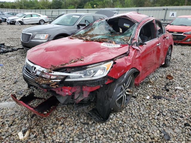 1HGCR2F16HA257640 - 2017 HONDA ACCORD SPORT SPECIAL EDITION RED photo 1