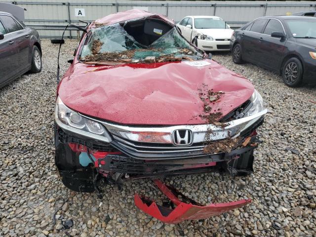 1HGCR2F16HA257640 - 2017 HONDA ACCORD SPORT SPECIAL EDITION RED photo 5