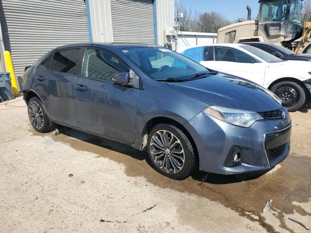 2T1BURHE6EC176176 - 2014 TOYOTA COROLLA L BLUE photo 4