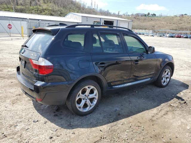 WBXPC9C44AWJ37811 - 2010 BMW X3 XDRIVE30I BLACK photo 3