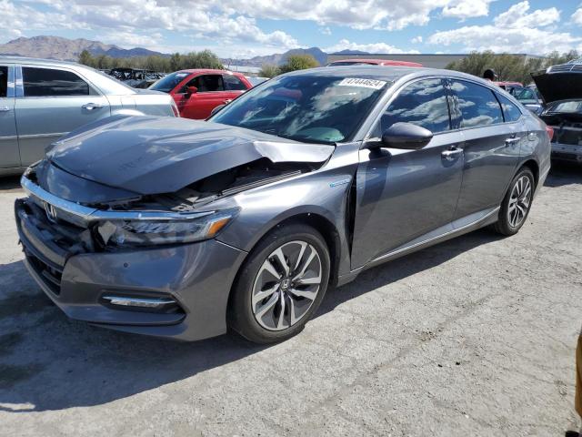 1HGCV3F91JA002164 - 2018 HONDA ACCORD TOURING HYBRID GRAY photo 1