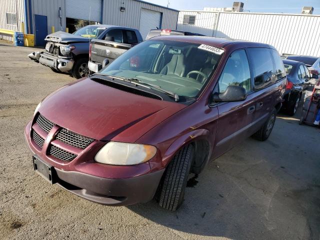 1D4GP25373B182557 - 2003 DODGE CARAVAN SE BURGUNDY photo 1