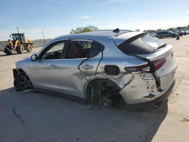 ZASPAKBN2K7C69764 - 2019 ALFA ROMEO STELVIO TI SILVER photo 2