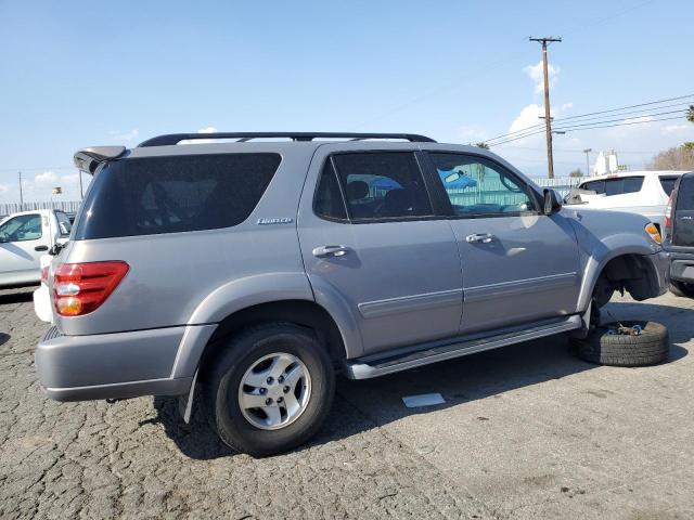 5TDZT38A21S049969 - 2001 TOYOTA SEQUOIA LIMITED SILVER photo 3