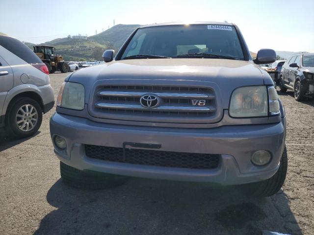 5TDZT38A21S049969 - 2001 TOYOTA SEQUOIA LIMITED SILVER photo 5