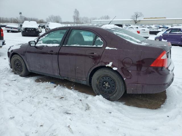 3FAHP0GA4BR124200 - 2011 FORD FUSION S MAROON photo 2