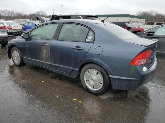 JHMFA36218S029684 - 2008 HONDA CIVIC HYBRID CHARCOAL photo 2