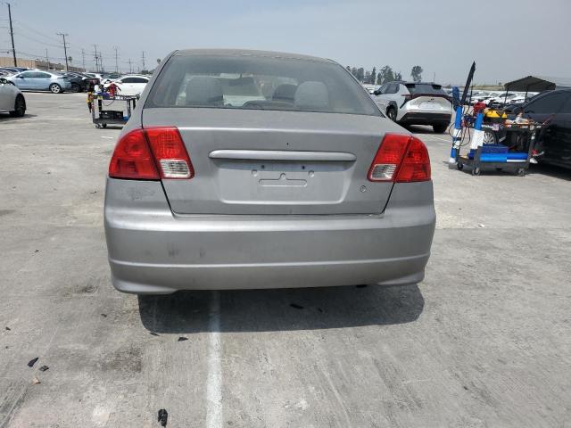 2HGES16694H566145 - 2004 HONDA CIVIC LX GRAY photo 6