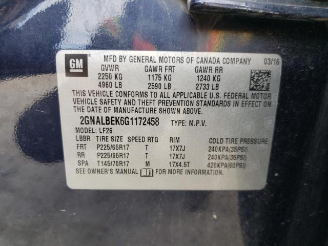 2GNALBEK6G1172458 - 2016 CHEVROLET EQUINOX LS BLUE photo 13