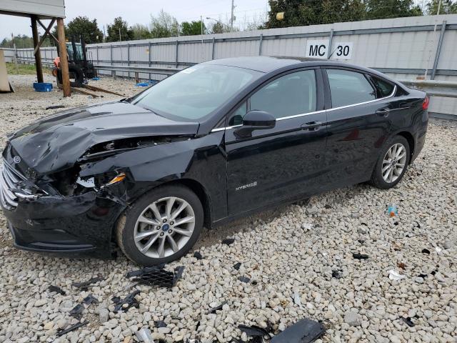 3FA6P0LU4HR117618 - 2017 FORD FUSION SE HYBRID BLACK photo 1