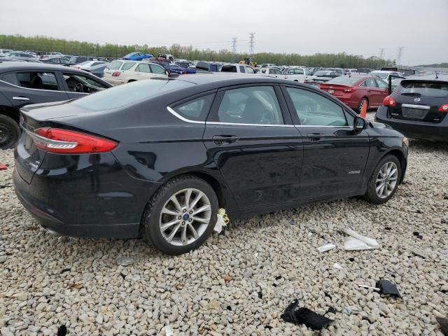 3FA6P0LU4HR117618 - 2017 FORD FUSION SE HYBRID BLACK photo 3