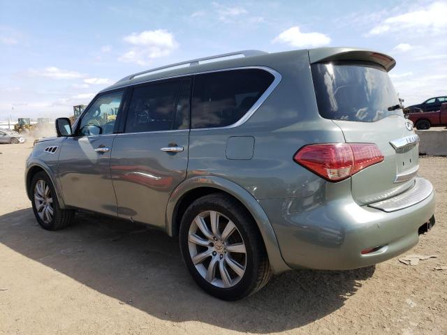 JN8AZ2NC7C9316086 - 2012 INFINITI QX56 GREEN photo 2