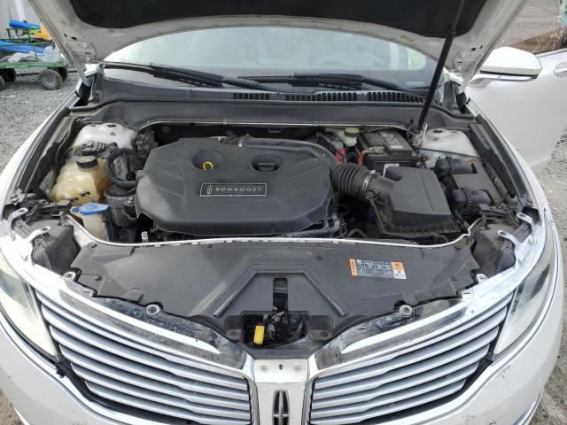 3LN6L2G97ER833203 - 2014 LINCOLN MKZ WHITE photo 11