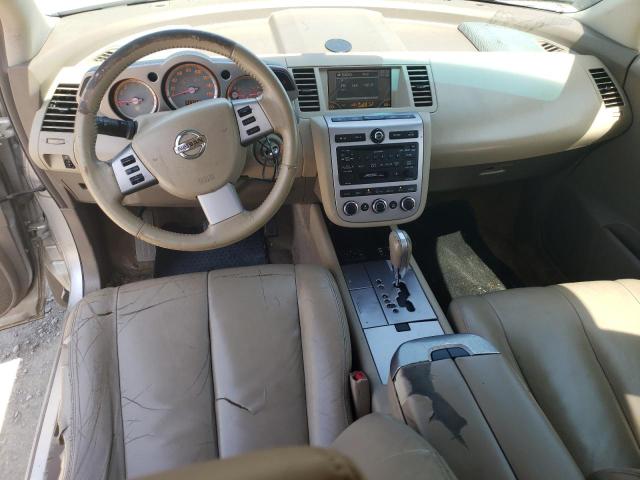 JN8AZ08T96W408967 - 2006 NISSAN MURANO SL SILVER photo 8