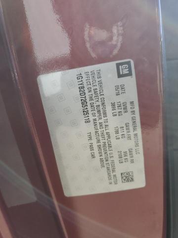 1G1YB2D72G5125118 - 2016 CHEVROLET CORVETTE STINGRAY 1LT RED photo 12