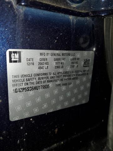 1G4ZP5SS6HU179935 - 2017 BUICK LACROSSE ESSENCE შავი ფოტო 12