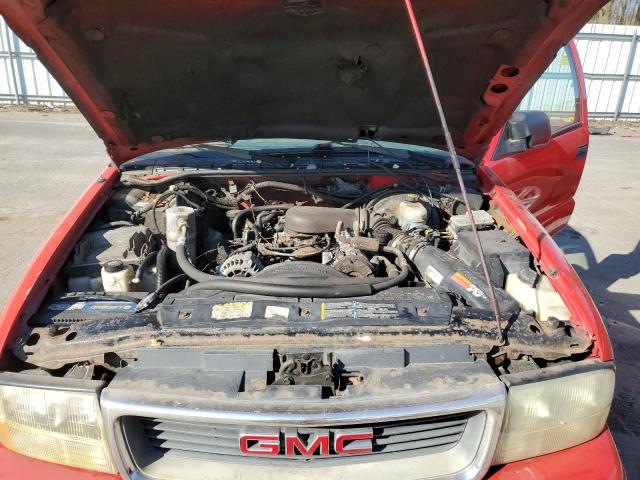 1GTCT19W528139580 - 2002 GMC SONOMA RED photo 11