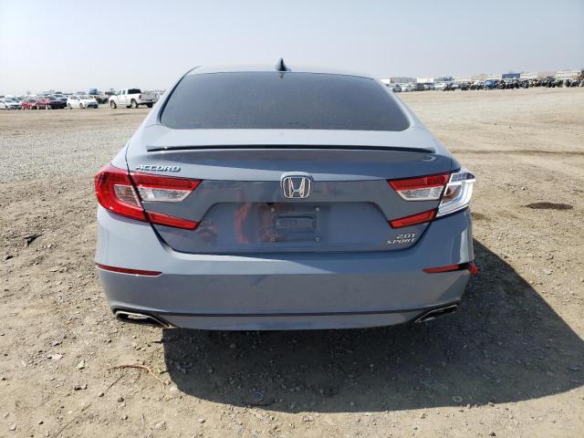 1HGCV2F36NA021725 - 2022 HONDA ACCORD SPORT GRAY photo 6