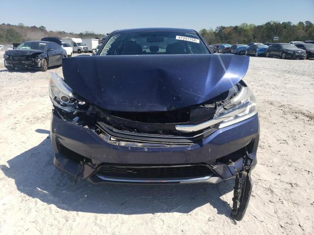 1HGCR2F75HA028788 - 2017 HONDA ACCORD EX BLUE photo 5