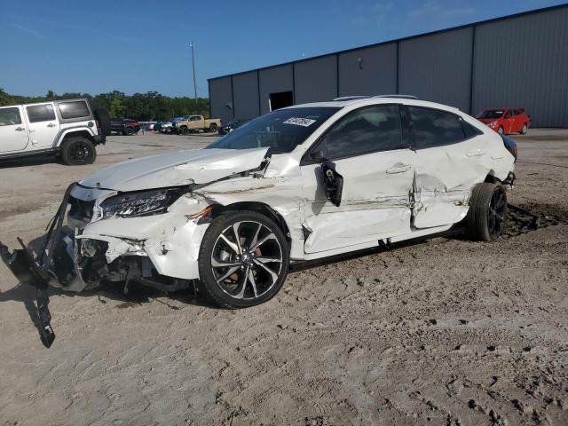 SHHFK7H99KU205724 - 2019 HONDA CIVIC SPORT TOURING WHITE photo 1