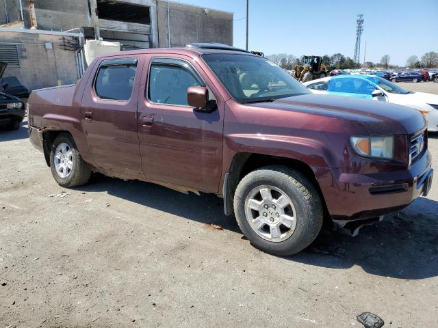 2HJYK16508H537881 - 2008 HONDA RIDGELINE RTL BURGUNDY photo 4