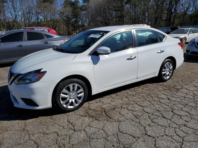 3N1AB7AP3HY324647 - 2017 NISSAN SENTRA S WHITE photo 1