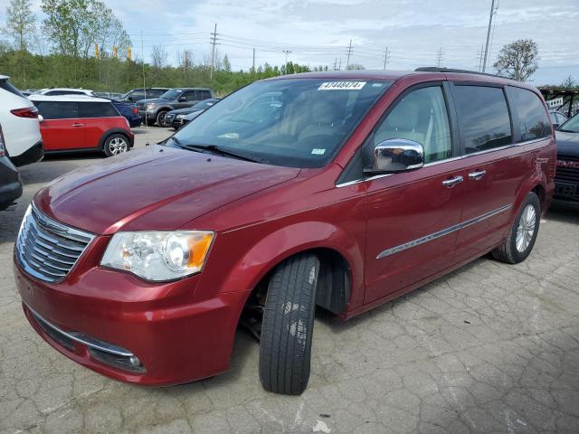 2C4RC1CG4DR753443 - 2013 CHRYSLER TOWN & COU TOURING L MAROON photo 1