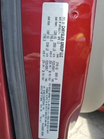 2C4RC1CG4DR753443 - 2013 CHRYSLER TOWN & COU TOURING L MAROON photo 13