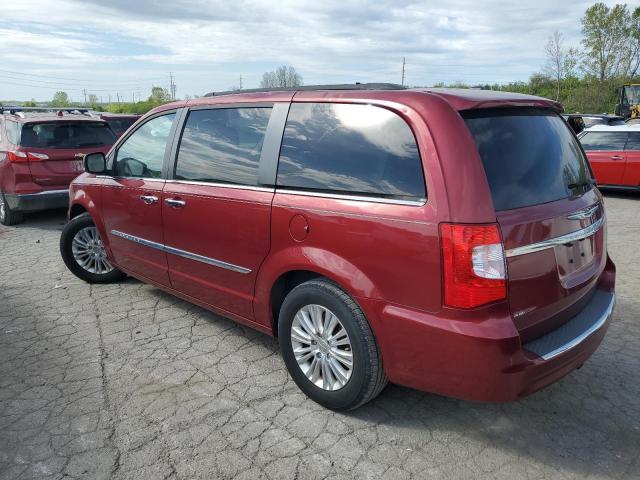 2C4RC1CG4DR753443 - 2013 CHRYSLER TOWN & COU TOURING L MAROON photo 2