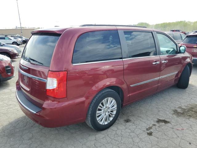 2C4RC1CG4DR753443 - 2013 CHRYSLER TOWN & COU TOURING L MAROON photo 3