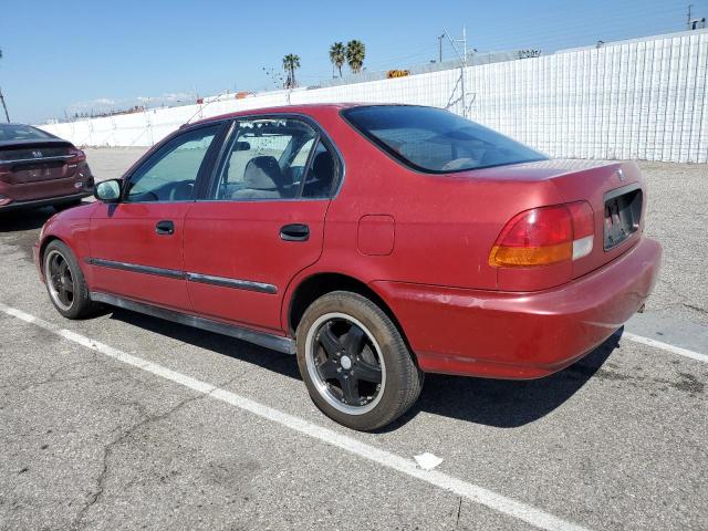 1HGEJ6673WL026790 - 1998 HONDA CIVIC LX RED photo 2